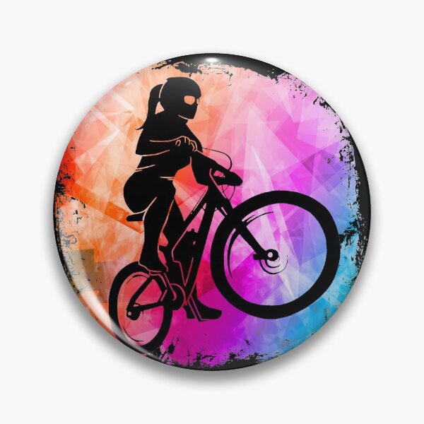 Item preview, Mountain biker cool colors girl bike designed and sold by Denis Rösler.