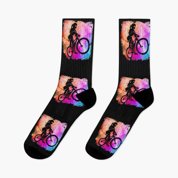 Item preview, Mountain biker cool colors girl bike designed and sold by Denis Rösler.