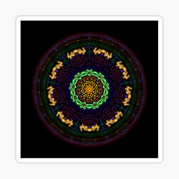 Spiritual Seeker Colorful Sticker