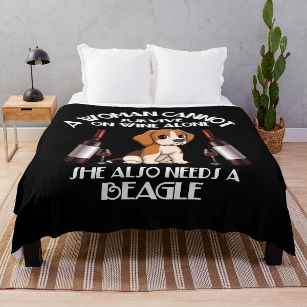Item preview, A woman cannot survive alone she also needs a Beagle designed and sold by Unique-Tees.