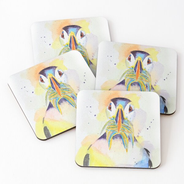 Item preview, Bold colour Puffin designed and sold by TimPotterArt.