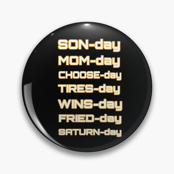 Item preview, Sunday to Saturday designed and sold by WORDtoARTwork.