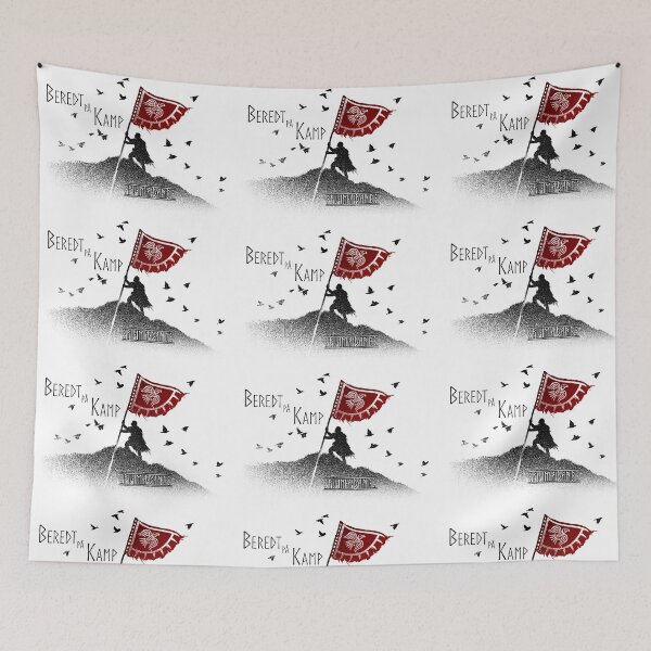 Item preview, Beredt på kamp white designed and sold by Fuimadane.