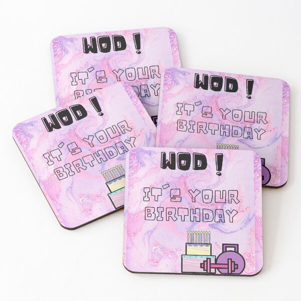 Item preview, Wod its your birthday. Crossfit female birthday designed and sold by soniaaseguin.