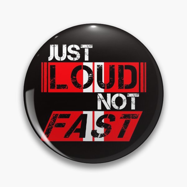 Item preview, Just loud Not fast Red, white stripes - ironic designed and sold by Honest-Quotes.