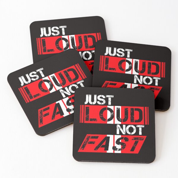 Item preview, Just loud Not fast Red, white stripes - ironic designed and sold by Honest-Quotes.