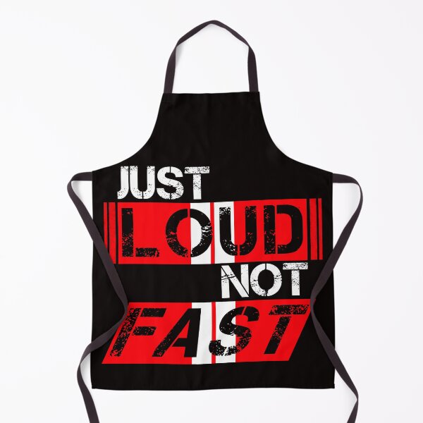 Item preview, Just loud Not fast Red, white stripes - ironic designed and sold by Honest-Quotes.