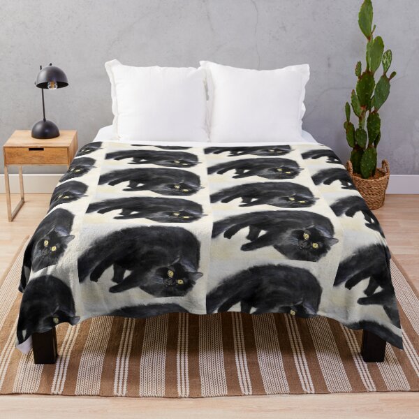 Item preview, angora black cat designed and sold by joelle Guillaume.