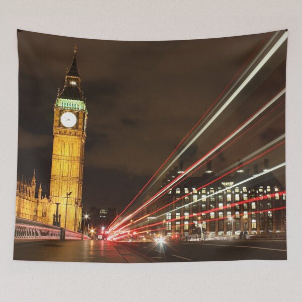 Item preview, Big Ben With Traffic At Night designed and sold by TravelDrone.