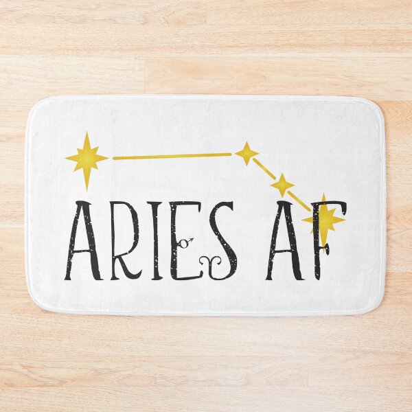 Item preview, ARIES AF with constellation and astrological symbols for Mars & Aries designed and sold by Happy Puppy Print On Demand.
