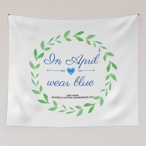 Item preview, In April We Wear Blue- Autism Awareness designed and sold by NikitaAg.