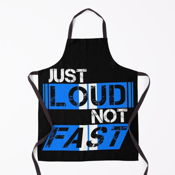 Item preview, Just loud Not fast Blue, white stripes - ironic designed and sold by Honest-Quotes.