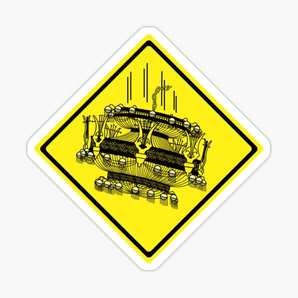 Watch Out for Falling Chandeliers Sticker