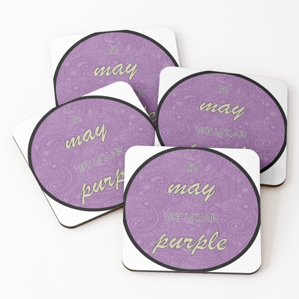 Item preview, Copy of In May we wear Purple designed and sold by Stickr-boutiq.