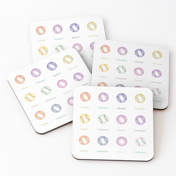 Item preview, Motivational Baseball balls- pack of stickers designed and sold by CSouissi.