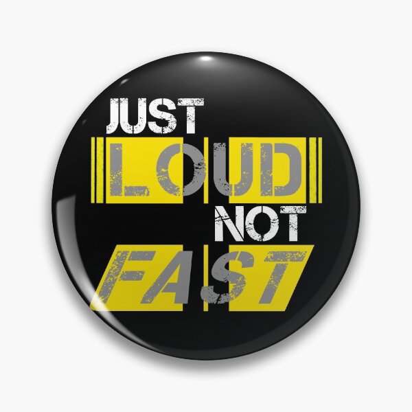 Item preview, Just loud Not fast Yellow, black stripes - ironic designed and sold by Honest-Quotes.