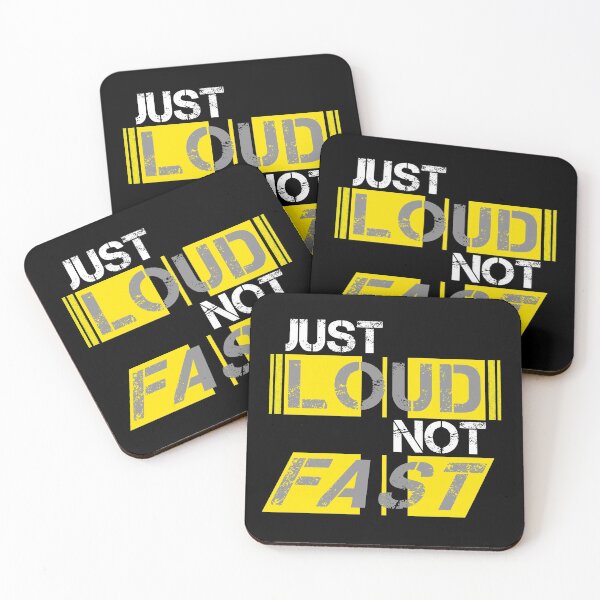 Item preview, Just loud Not fast Yellow, black stripes - ironic designed and sold by Honest-Quotes.