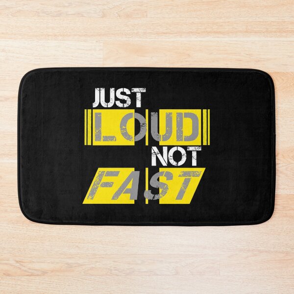 Item preview, Just loud Not fast Yellow, black stripes - ironic designed and sold by Honest-Quotes.