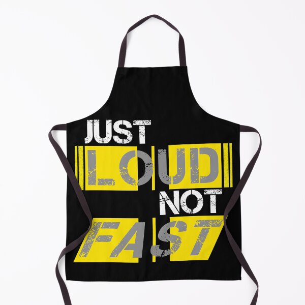 Item preview, Just loud Not fast Yellow, black stripes - ironic designed and sold by Honest-Quotes.