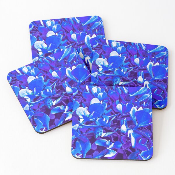 Item preview, Deep Blue  Leaf Pattern design Melbourne garden nature Art  designed and sold by MelbourneGarden.