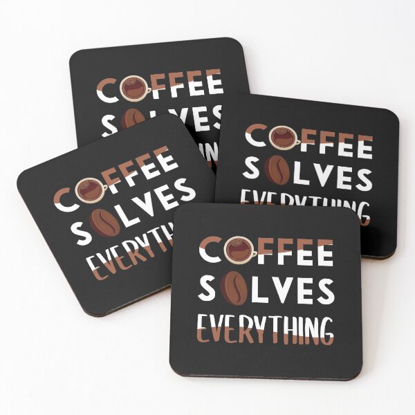 Item preview, A cup of coffee solves everything designed and sold by GoranDesign.