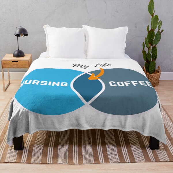 Item preview, My Life: Nursing and Coffee Venn Diagram designed and sold by DocTeen.