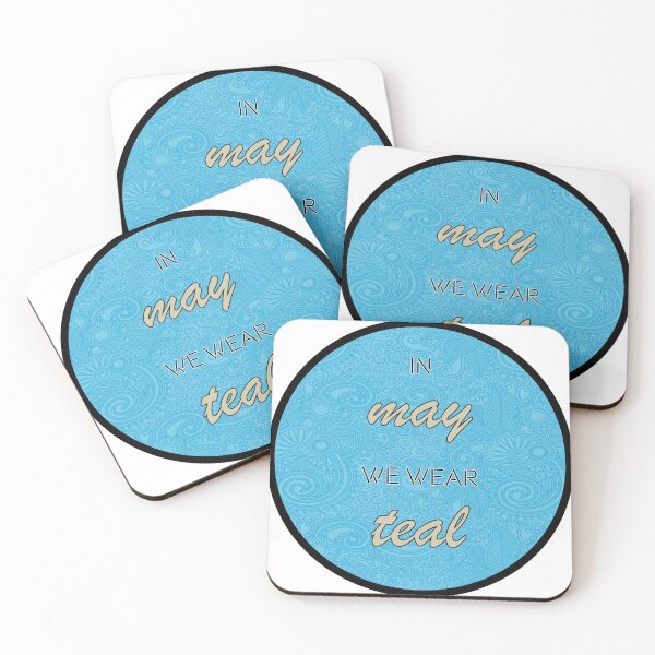 Item preview, In May we wear Teal designed and sold by Stickr-boutiq.