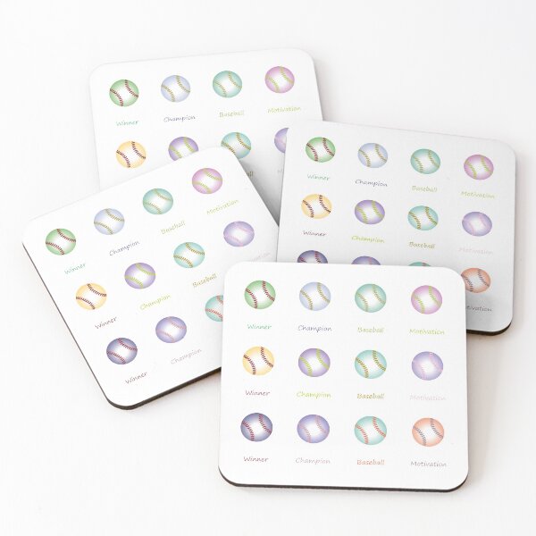 Item preview, Motivational Baseball balls- pack of stickers designed and sold by CSouissi.