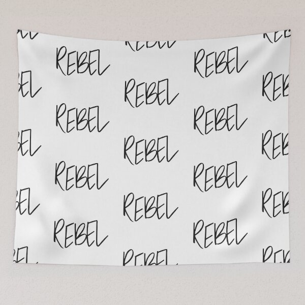 Item preview, Rebel - hand lettered tag  designed and sold by Paula Barriga.