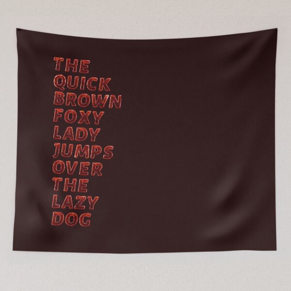 Item preview, The quick brown foxy Lady - Trianglo designed and sold by Art-Frankenberg.