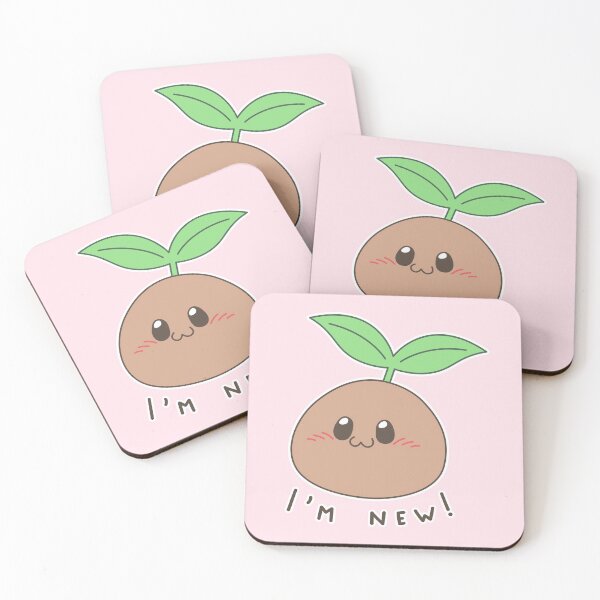 Item preview, "I'm new!" Seedling - Rose Pink designed and sold by ranchi.
