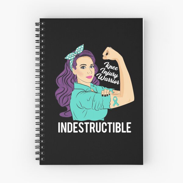 Item preview, Knee Injury Warrior Indestructible Awareness Support designed and sold by ZNOVANNA.