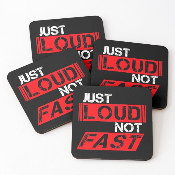 Item preview, Just loud Not fast Red, white, black - ironic designed and sold by Honest-Quotes.