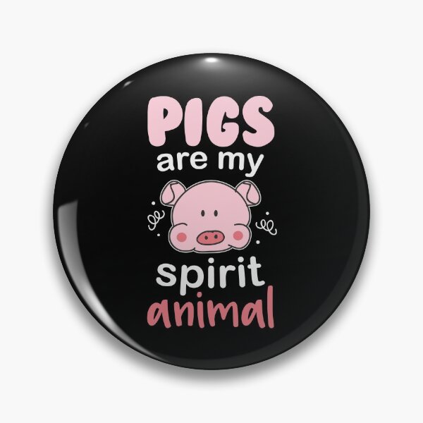 Item preview, Pigs Are My Spirit Animal Cute Hog Lover Inspirational Quotes designed and sold by Scratches Tees.