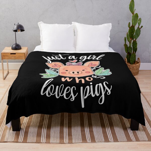 Item preview, Just A Girl Who Loves Pigs Funny Cute Pig Lover Sayings designed and sold by Scratches Tees.