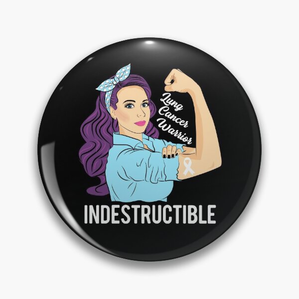 Item preview, Lung Cancer Warrior Indestructible Awareness Support designed and sold by ZNOVANNA.