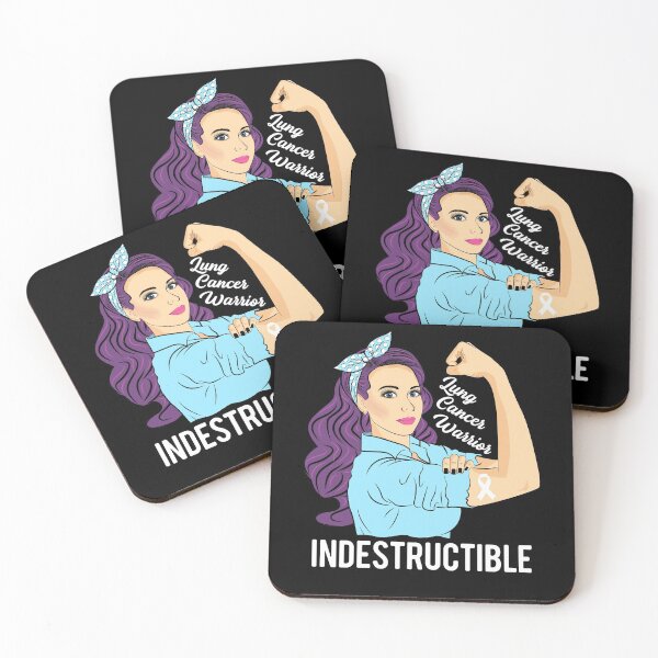 Item preview, Lung Cancer Warrior Indestructible Awareness Support designed and sold by ZNOVANNA.