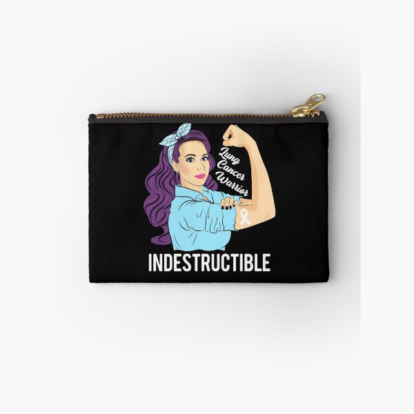 Item preview, Lung Cancer Warrior Indestructible Awareness Support designed and sold by ZNOVANNA.