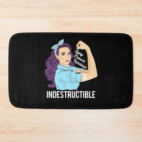 Item preview, Lung Cancer Warrior Indestructible Awareness Support designed and sold by ZNOVANNA.