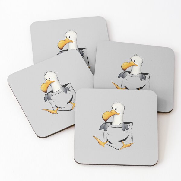 Item preview, Funny Sea-Bird Drawing Cute Seagull In Pocket designed and sold by Skizzenmonster.