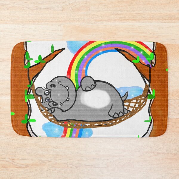 Item preview, Leisure time of a cute hippo  designed and sold by Shirley cute art .