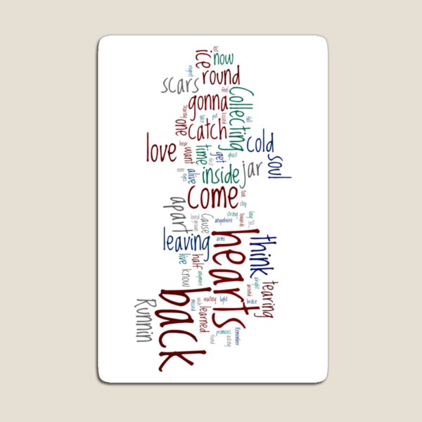 Jar of Hearts Wordle Magnet