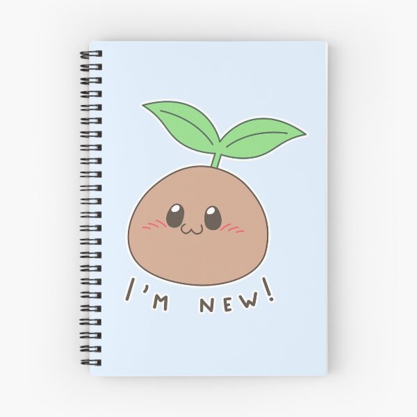 Item preview, "I'm new!" Seedling - Sky Blue designed and sold by ranchi.