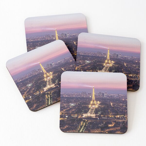 Item preview, Sunset Eiffle Tower, Paris, France designed and sold by TravelDrone.
