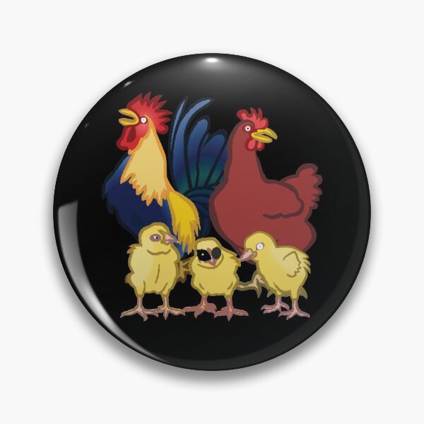 Item preview, Chicken Family -funny chicken design on black designed and sold by katiekendall.