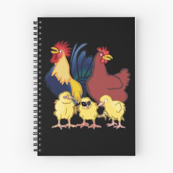 Item preview, Chicken Family -funny chicken design on black designed and sold by katiekendall.