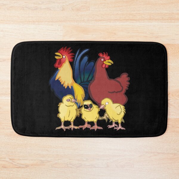 Item preview, Chicken Family -funny chicken design on black designed and sold by katiekendall.