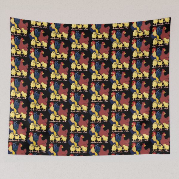 Item preview, Chicken Family -funny chicken design on black designed and sold by katiekendall.