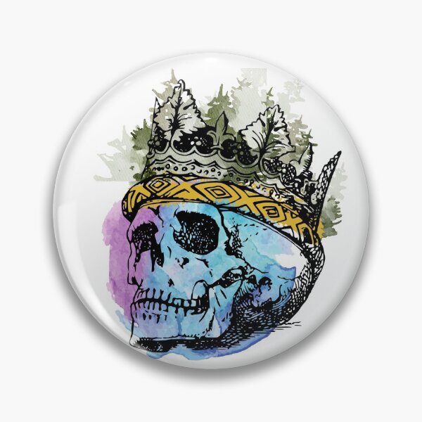 Item preview, Watercolor Skull King designed and sold by DeMomentoMori.