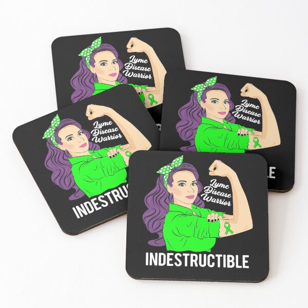 Item preview, Lyme Disease Warrior Indestructible Awareness Support designed and sold by ZNOVANNA.